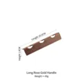 Premium rose gold hammered 304 stainless steel chopstick rest for kitchen dining - Long Rose Gold