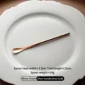 Elegant slender rose gold 304 stainless steel coffee stirrer with mirror finish, 15cm - Mirror Short Handle (15cm) Rose Gold / 15cm