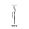 Japanese retro distressed silver-gray stainless steel dinner fork, 20cm length, SKU variant. - Dinner Fork / 20x2.5cm
