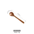 Elegant rose gold 304 stainless steel coffee spoon featuring dimension and weight details - Coffee Spoon (Willow Leaf Gold)