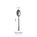 Roman column style 304 stainless steel dinner spoon with polished finish - Dinner Spoon / 20x4.3cm