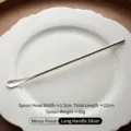 Long handle 304 stainless steel coffee stirring spoon with mirror silver finish - Mirror Long Handle (22cm) Silver