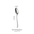 Professional 304 stainless steel dinner spoon with elegant hammered handle texture - Dinner Spoon