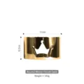Edelstahl Teewärmer in Spiegelgold mit kreativem Kronen-Hohlraum-Design für Kannen - Rund / 11x6.2cm / Rund Poliertes Gold