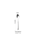High-quality elegant stainless steel tea spoon featuring a textured non-slip handle - Teaspoon (Wheat Ear Series)
