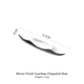 Repose-baguettes en acier inoxydable poli miroir au design élégant de bateau - Miroité