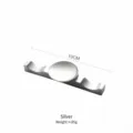 Modern 304 stainless steel chopstick and spoon rest holder with silver finish 10cm - Silver