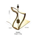 Modern golden stainless steel napkin holder with handle for dining tables and hotels - Gold