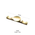 Minimalist gold 304 stainless steel chopstick rest and spoon holder, 10cm long - Gold