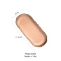 Elegante roségouden roestvrijstalen ovale tray voor sieraden en snacks, 17,8x9cm - Europese Paleisstijl (Rozegoud) / 17.8cm x 9cm / Roségoud