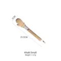 Khaki small kitchen food tong featuring a cute heat-resistant silicone mitten tip design - S / Khaki