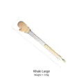 Professional khaki large size food tongs with cute hand-shaped silicone grip, 32.5cm long - L / Khaki