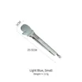 Light blue small silicone food tong with cute glove-shaped head, 25.5cm length - S / Light Blue