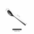 Vintage distressed black matte 304 stainless steel dinner spoon, 21.7cm length, 65g weight - Dinner Spoon