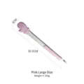 Professional large pink silicone kitchen tongs with stainless steel handle, 32.5cm length - L / Pink