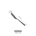 Vintage black 304 stainless steel butter knife with 15.7cm length and weight measurement - Butter Knife