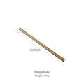 Elegant gold 304 stainless steel chopsticks with mirror finish, 23.5cm length. - Chopsticks