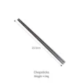 Premium vintage snowflake craft 304 stainless steel square chopsticks, 23.5cm length - Vintage Style