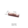 Rose gold stainless steel chopstick rest with polished mirror finish - 6.7x1.5x1.5cm / Rose Gold