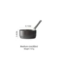 Medium 80ml retro stainless steel measuring cup with handle for baking and coffee - Medium 80ml
