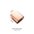 Modern rose gold stainless steel toothpick holder with mirror finish - Mirror Rose Gold