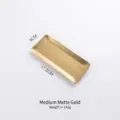 Medium matte gold stainless steel tray with Japanese hammered texture (17.5cm long) - Medium Matte Gold / 17.5x8cm