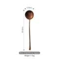 Long-handled rose gold stainless steel dinner spoon, 20.9cm length for soup and dessert - Dinner Spoon / Rose Gold