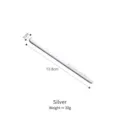 Silver 304 stainless steel coffee stirrer popsicle stick shape 13.8cm long handle stick - Silver