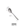 Retro hammered stainless steel tea spoon 15cm matte finish coffee stirring spoon - Tea Spoon (15cm) / Single Pack