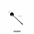 Elegant vintage black 304 stainless steel tea spoon, 12.5 cm long, weighs 20 g - Tea Spoon