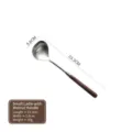Small soup ladle with 304 stainless steel head and walnut wood handle - Small Ladle