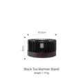 Chauffe-thé noir de style danois, diamètre 10,5 cm et hauteur 6 cm - Base de réchaud à thé de style danois / S / Noir
