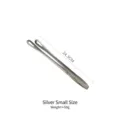 Professional small silver 304 stainless steel Korean BBQ food tongs with 24.3cm handle - Silver Small