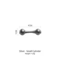Repose-baguettes en acier inoxydable argenté, petit support cylindrique pour cuillères - Cylindre Petit / Argent