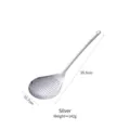304 stainless steel skimmer spoon for dumplings, hotpot, and noodles, silver finish - Silver