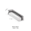 Bandeja de almacenamiento hexagonal minimalista de acero inoxidable 304 plateado - Plata Espejo