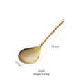 Golden 304 stainless steel large kitchen skimmer colander for noodles and hotpot - Gold