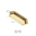 Elegante bandeja de almacenamiento hexagonal nórdica de acero inoxidable oro espejo - Dorado Espejo
