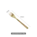 Retro gold 304 stainless steel dinner fork, 18.6cm length and 39g weight design. - Dinner Fork / Gold
