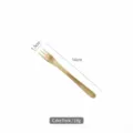 Professional retro gold stainless steel dessert cake fork 14cm for elegant dining - Cake Toppers / Gold