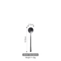 High quality Japanese style 304 stainless steel long handle stirring tea spoon silver - Tea Spoon / 12.5x2.7cm / Silver