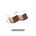 Premium rose gold hammered stainless steel chopstick rest with creative wave design - Mirror Rose Gold