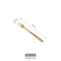 Japanese style 304 stainless steel golden willow leaf cake fork, 14cm length measurement - Cake Toppers