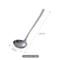 Grote roestvrijstalen soeplepel met gehamerd patroon, lengte 29,5 cm - Grote soeplepel / 29.5cm x 8cm / Zilver