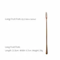 Vintage rose gold 304 stainless steel long fruit fork for restaurant and home use - Long Fruit Fork