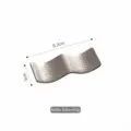 Matte silver 304 stainless steel chopstick rest with hammered texture - Dual-purpose / Matte Silver