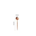 Rose gold mirror finish 304 stainless steel coffee spoon 12.3cm length variant - Coffee Spoon