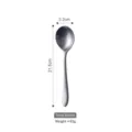 Vintage distressed stainless steel soup spoon, 21.5cm length, elegant dining cutlery - Soup Spoon