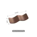 Elegant matte rose gold 304 stainless steel hammered chopstick rest for home dining - Dual-purpose / Matte Rose Gold