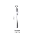 Vintage style stainless steel fish knife with matte silver finish - Fish Knife